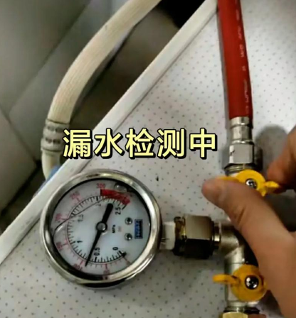 漏水检测现场设备与管道检测